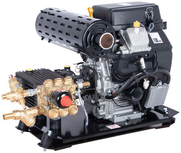 Loncin 24Hp Interpump Petrol Pressure Washer – 500 Bar Skid-Mounted Unit