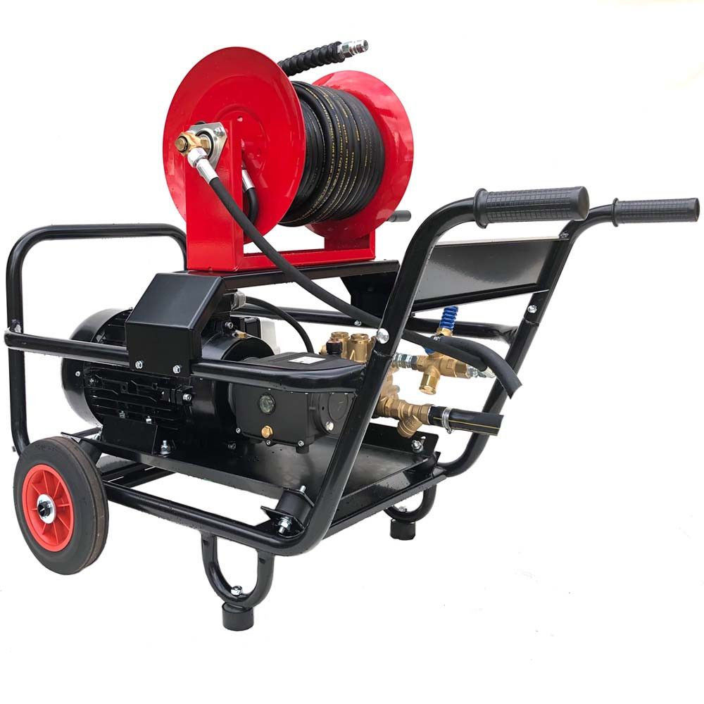 Maxflow Industrial Electric Pressure Washer Trolley Frame, 400V, 30 LPM, 200 Bar, 30m Reel – image 3