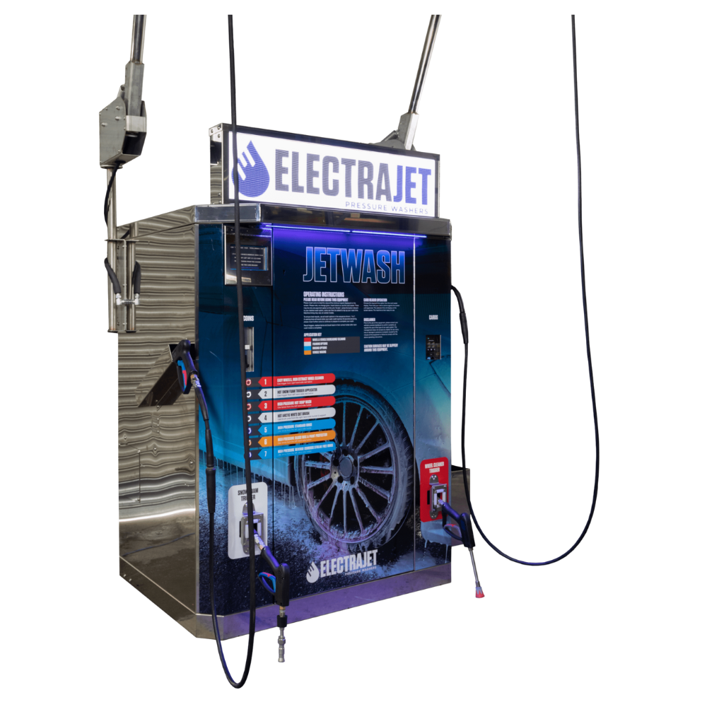 ElectraJet Buytime Premium Forecourt Jet Wash Cabinet, Stainless Steel