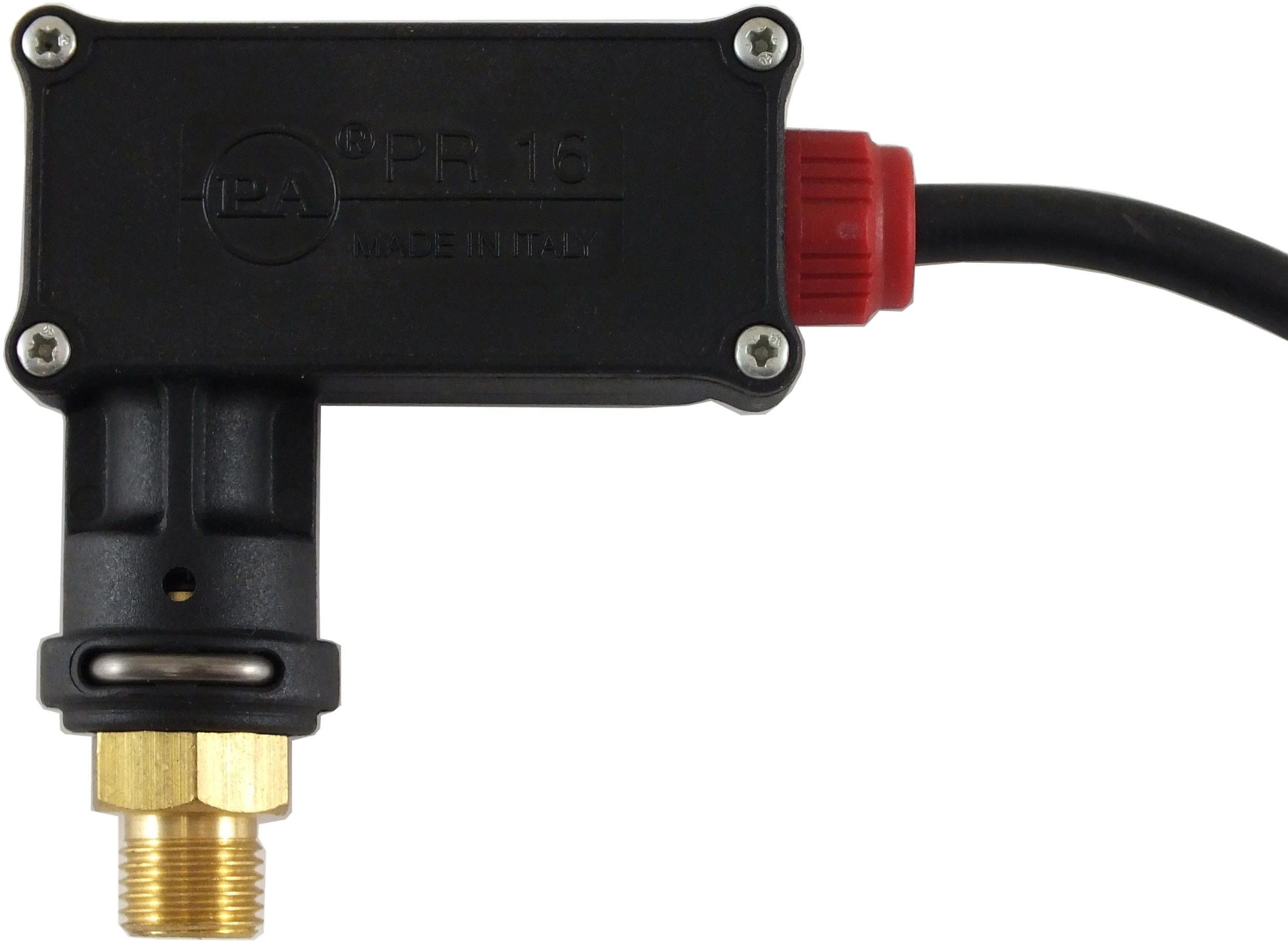 PR16 Pressure Switch 1/4" M 25 Bar Red
