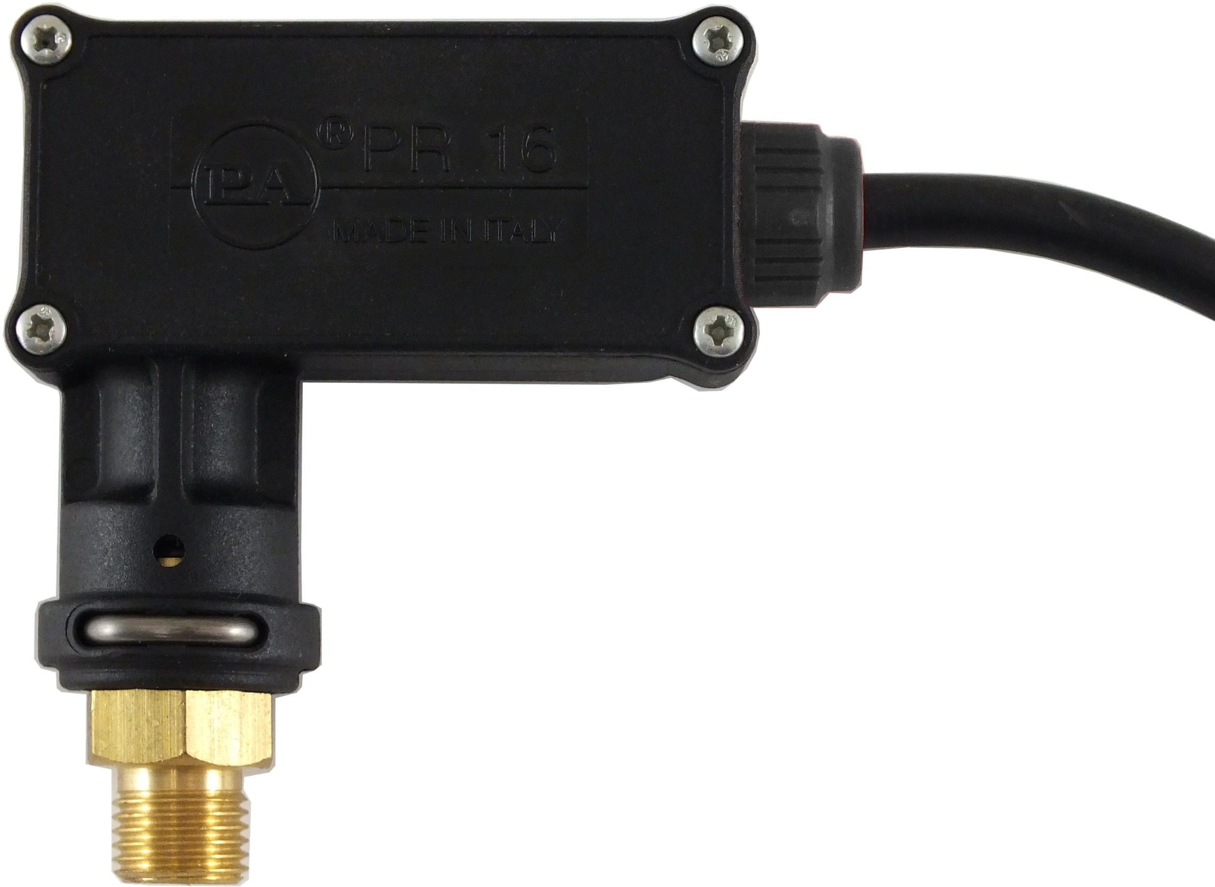PR16 Pressure Switch 1/4" M 40 Bar Black