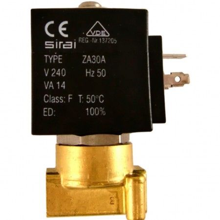 Solenoid Valve SS 1/8" 220V + Connector