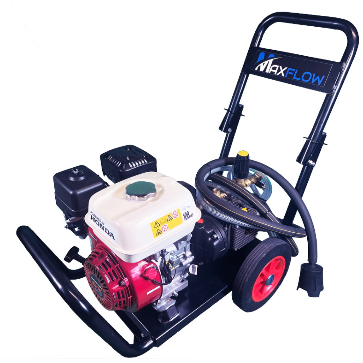 Maxflow Semi-Industrial Pressure Washer - Honda GX200 14 LPM Compact Frame