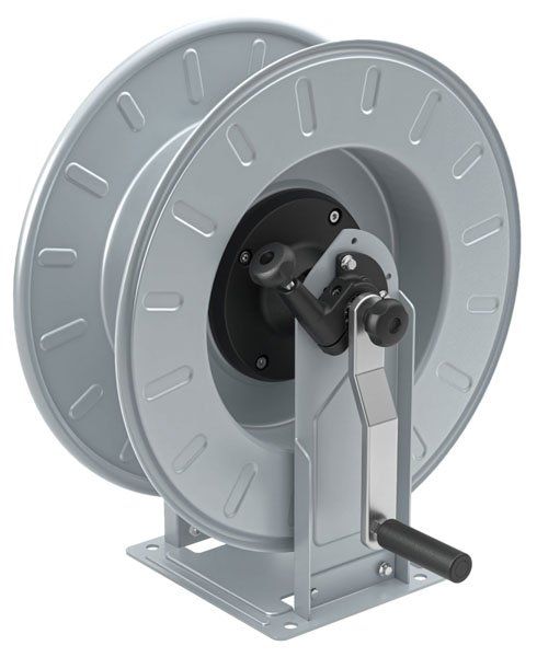 HM Series Manual Hose Reel – 60m Capacity, 400 Bar Pressure, Epoxy Coated Steel