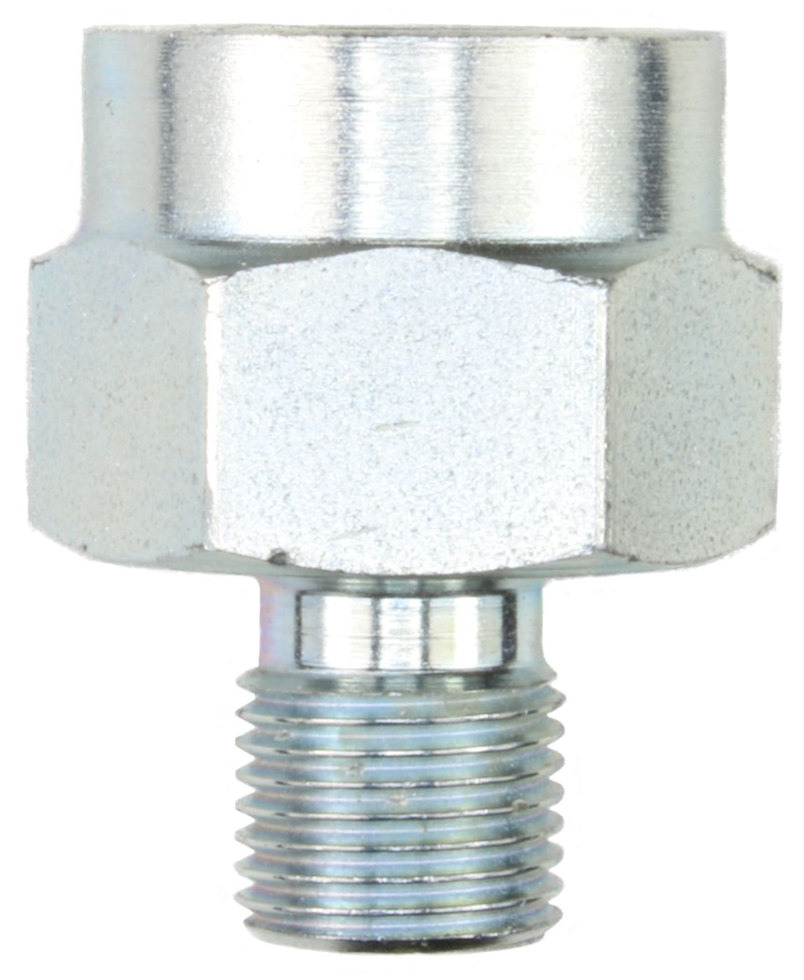Female to Male Zinc Plated Steel Gauge Adaptor-1/4" F to 1/8" M