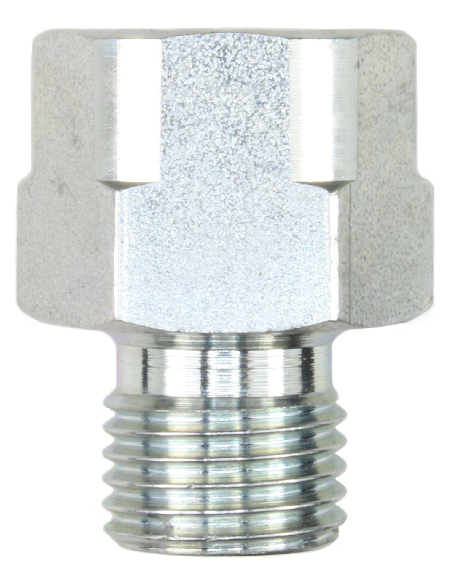 Female to Male Zinc Plated Steel Gauge Adaptor-1/4" F to 1/4" M