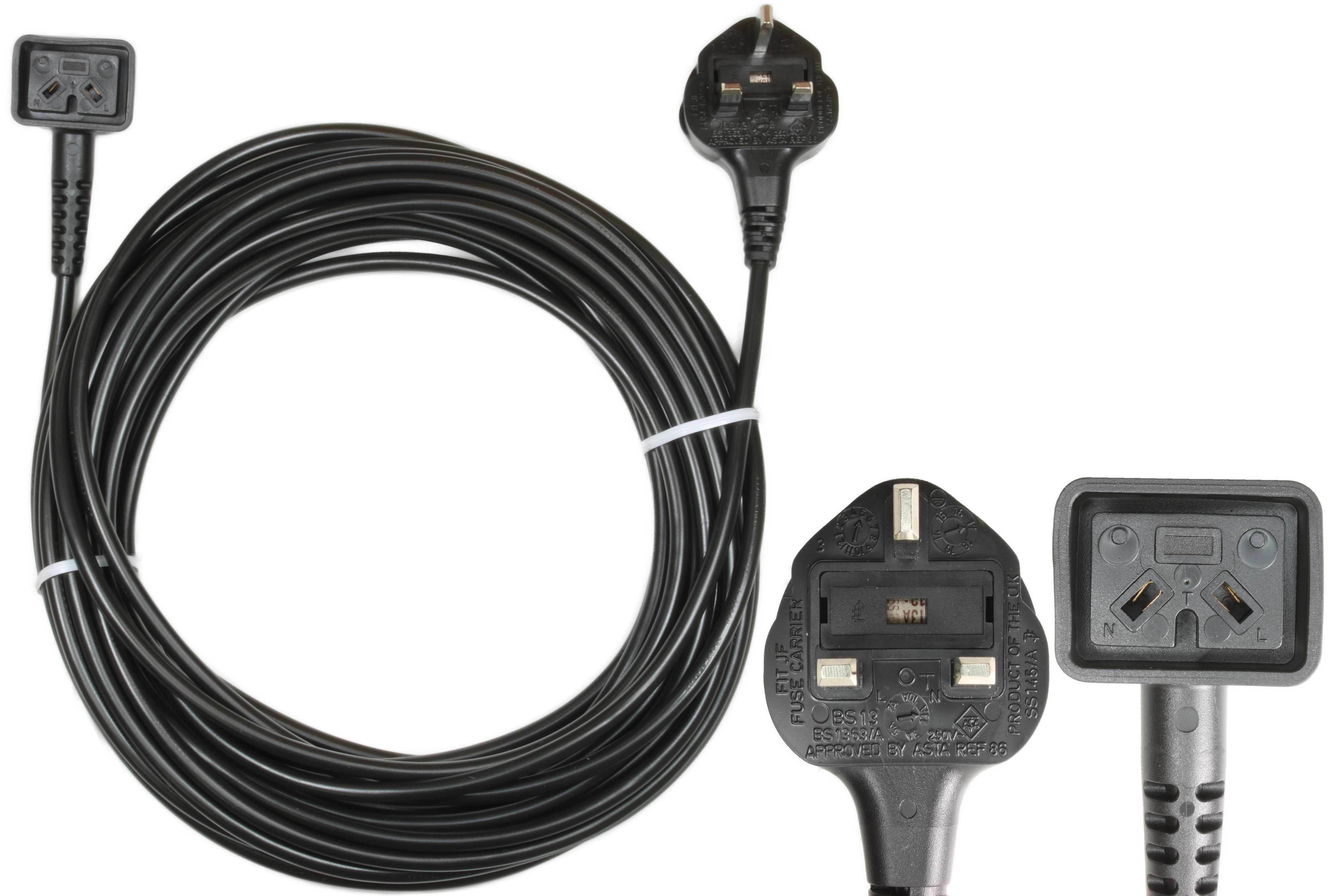 12m Numatic Cable + SQ Plug, 2 Core