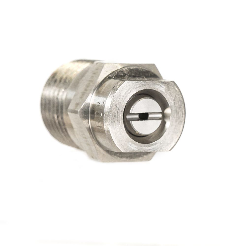 LECHLER High Pressure Spray Nozzle, 1/4" M, Stainless Steel 4004SS
