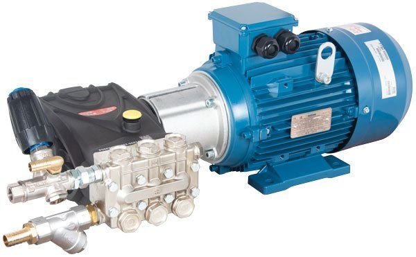 Interpump VHT47 Motor Pump Unit with Unloader Valve and Filter, 415V, 160 Bar, 18 LPM