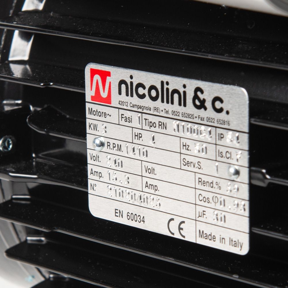 Nicolini Electric Motor 3kW 4hp 230V F100 – image 4