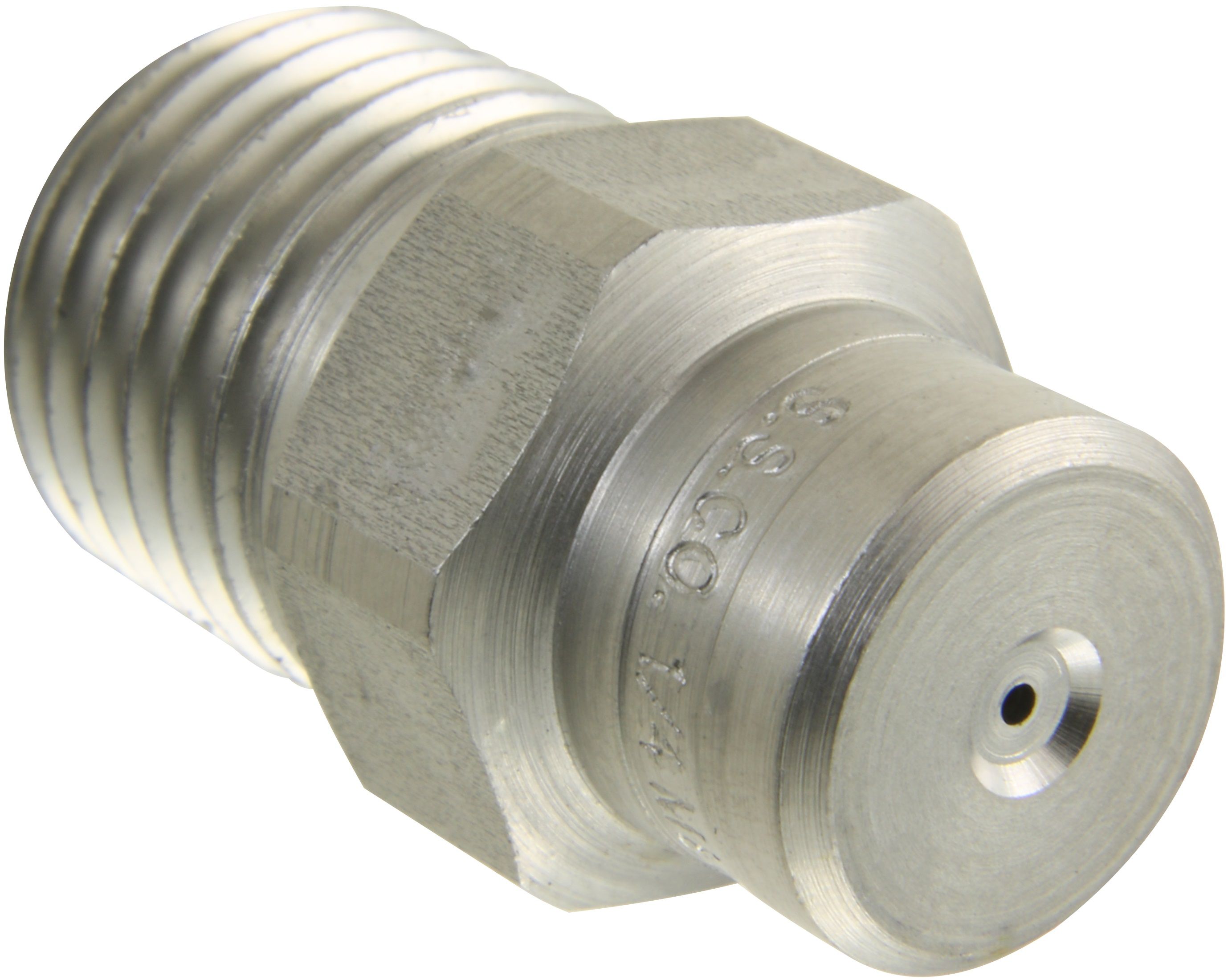 Spraying Systems High Pressure Nozzle – 1/4" MEG, 0° Pencil Jet, Size 035 (Stainless Steel)