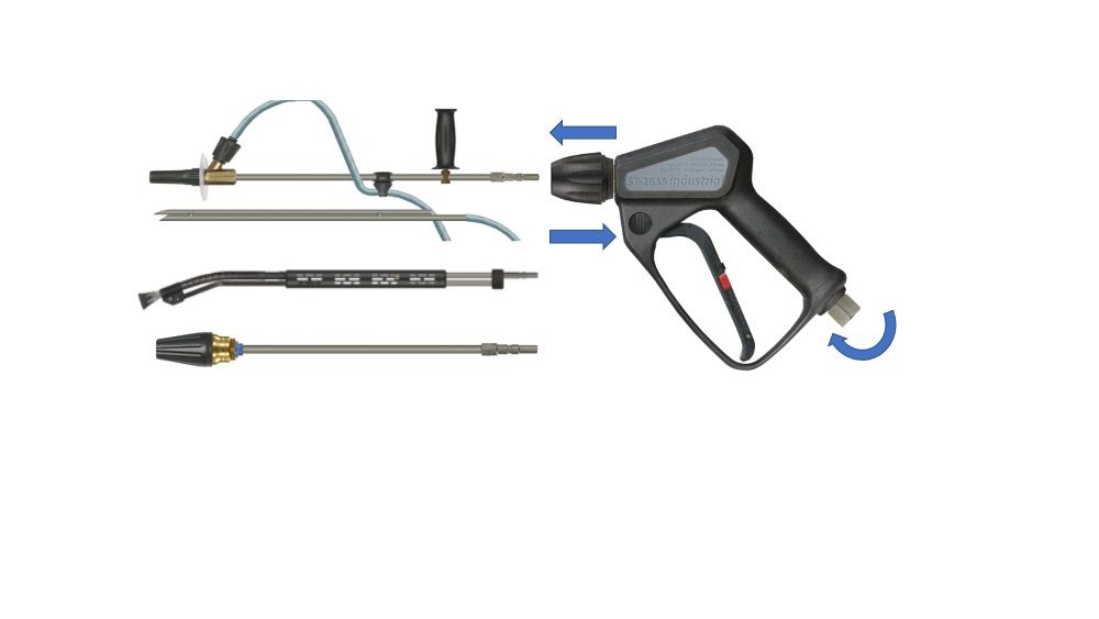 ST2600S Easy Pull Quick Release (KEW) Wash Gun x 3/8" F Swivel – image 2