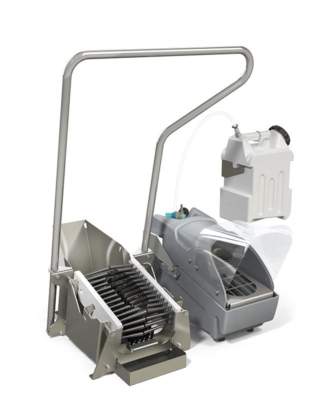 FOAMit SS2-MBS footwear sanitising unit with boot scrubber