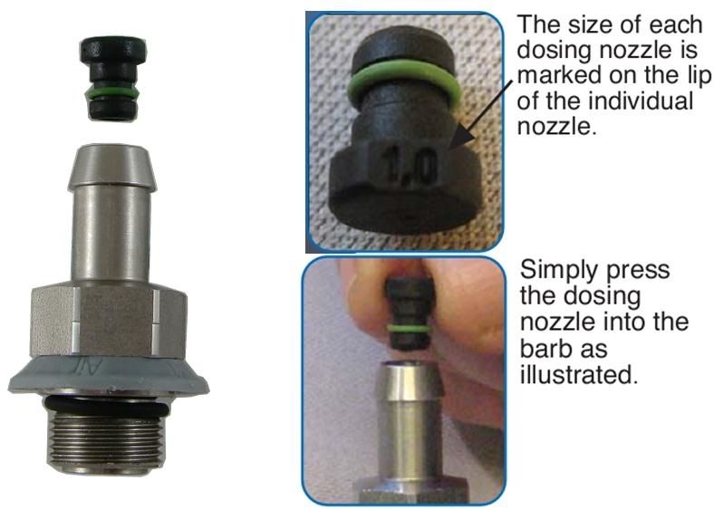 Chemical Restrictor Insert Set – 0.5mm to 2.0mm PVC (Pack of 10, for ST160 Inlet) – image 2