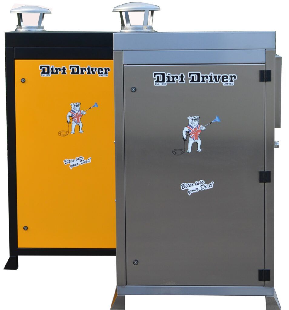 Dirt Driver Tamperproof Static Hot Pressure Washer, 240V, 100 Bar, 12 LPM