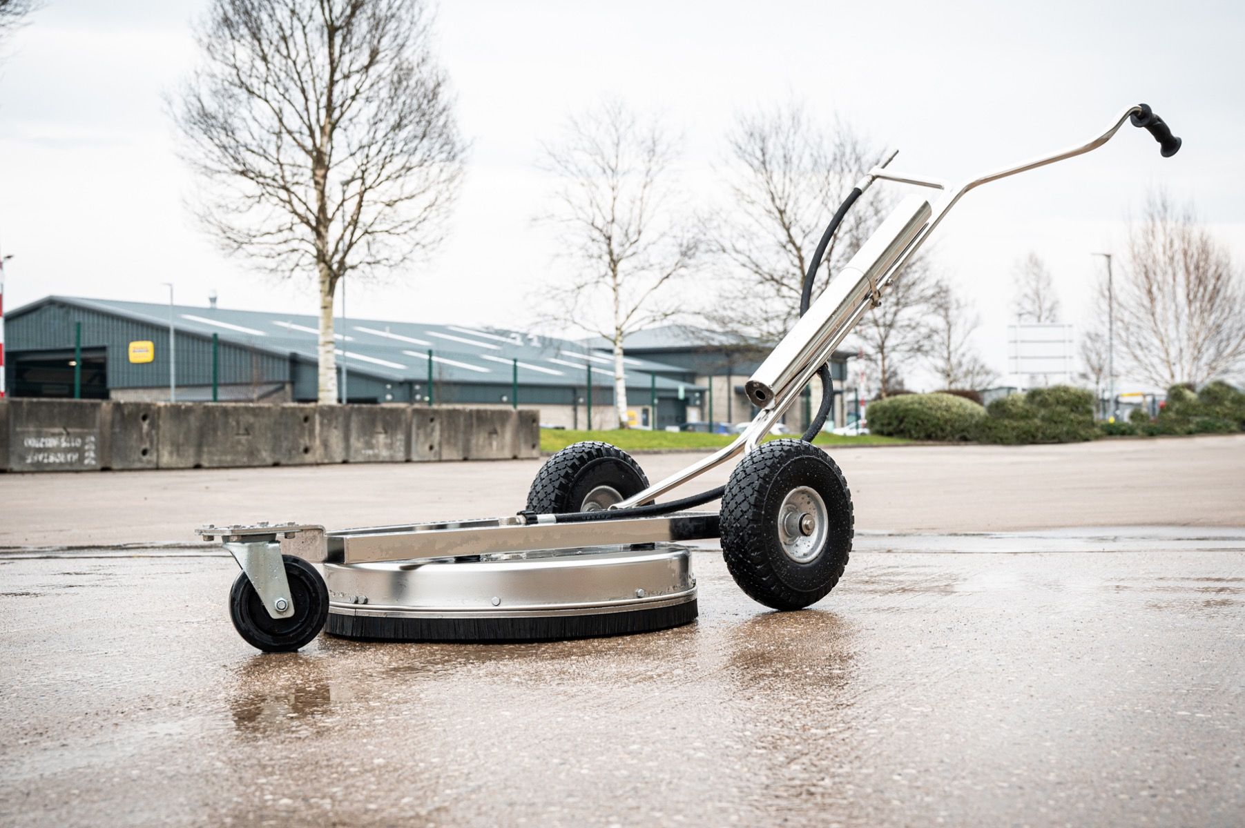 Turbo Devil 520mm Stainless Steel Agricultural Surface Cleaner – Heavy Duty Wheeled Floor Cleaner