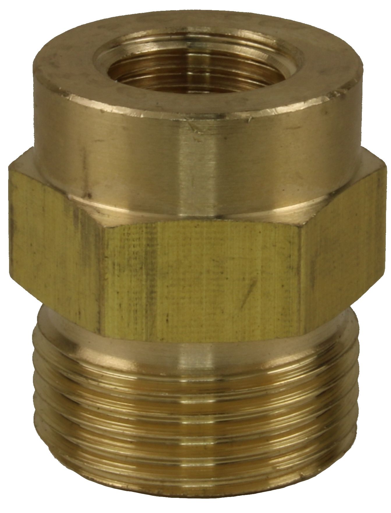 Female to Male Brass Quick Screw Nipple Adaptor-M22 M (15mm Nose) to 1/4" F
