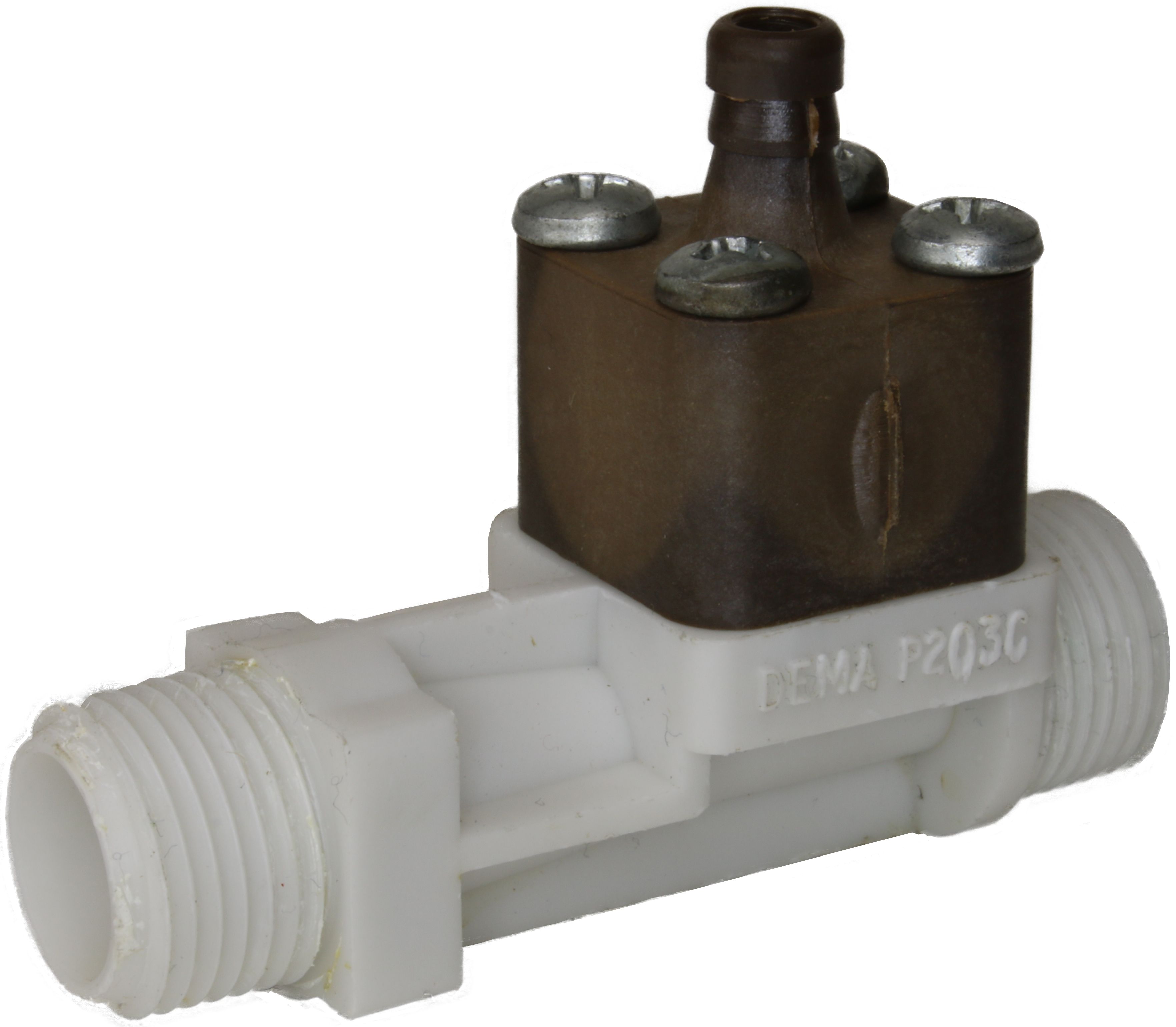 Dema P203CT Low Flow Plastic Injector 3/8 M, 8 Bar, 3/8" M x 3/8" M