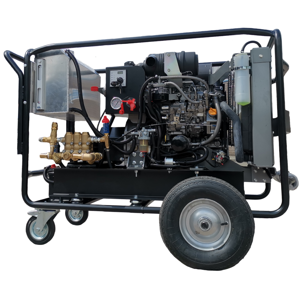 Maxflow Yanmar 3 Cylinder Diesel Pressure Washer, Comet Pump, 200 Bar, 40 LPM, Trolley Frame, Electric Start – image 3