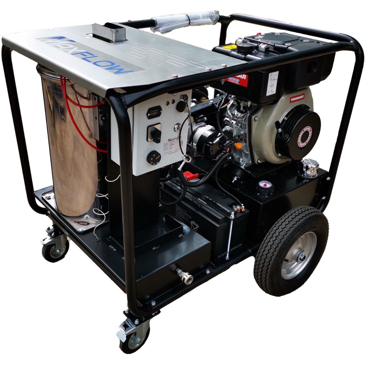 Maxflow YCN18/200R Trolley Mounted Diesel Pressure Washer With 30m Hose Reel