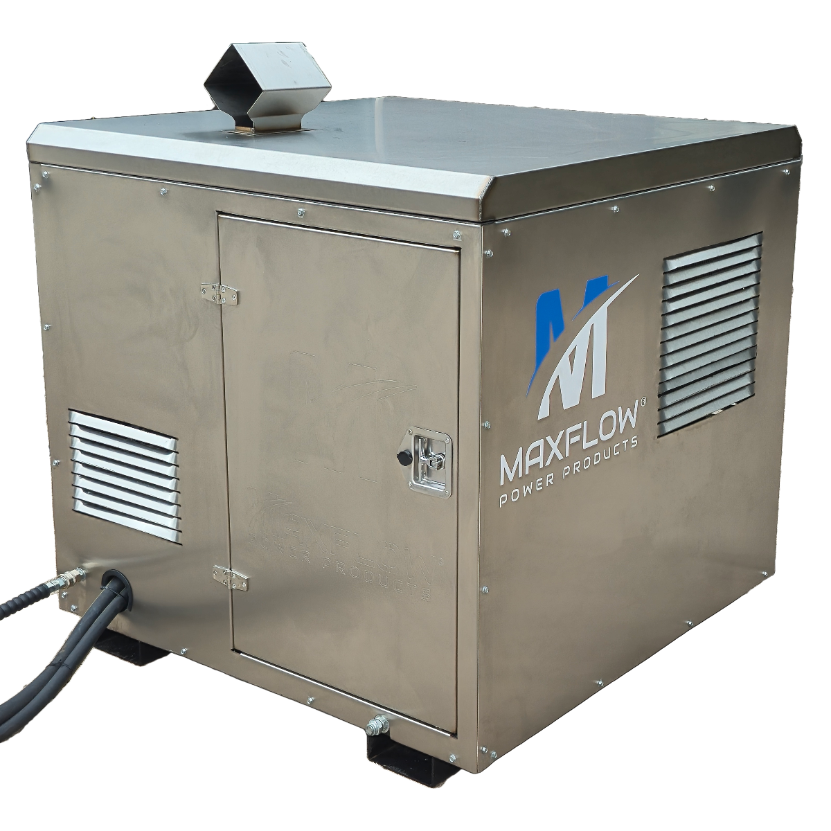 Maxflow Yanmar 3-cylinder diesel hot pressure washer 33 LPM 250 Bar skid frame