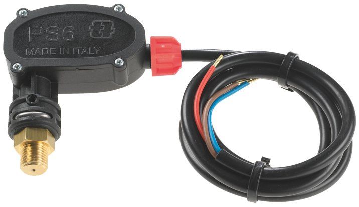 PS6 pressure Switch 25 bar Red