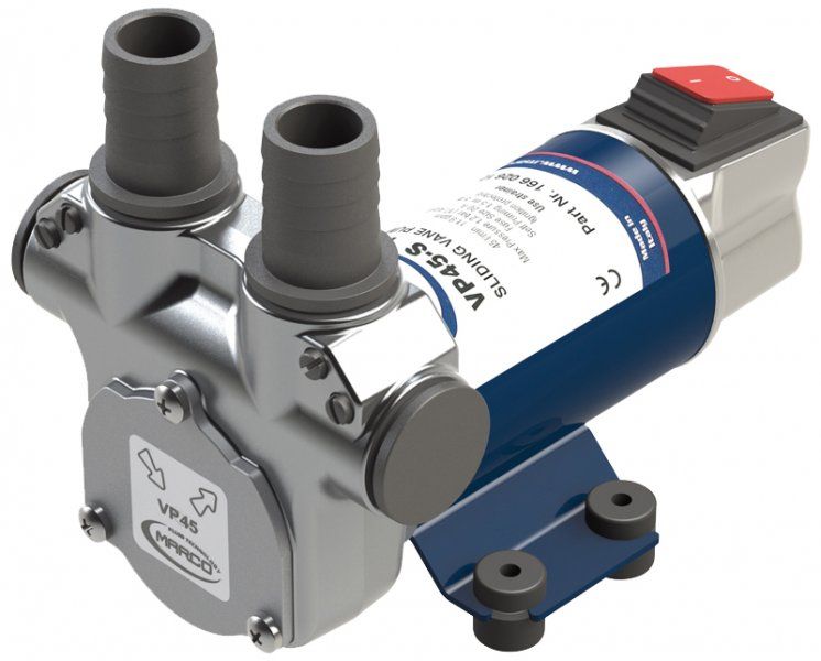 Marco VP45S Diesel Transfer Pump - 12V, Self-Priming, 45 LPM, 150W Motor, Aluminum Head.