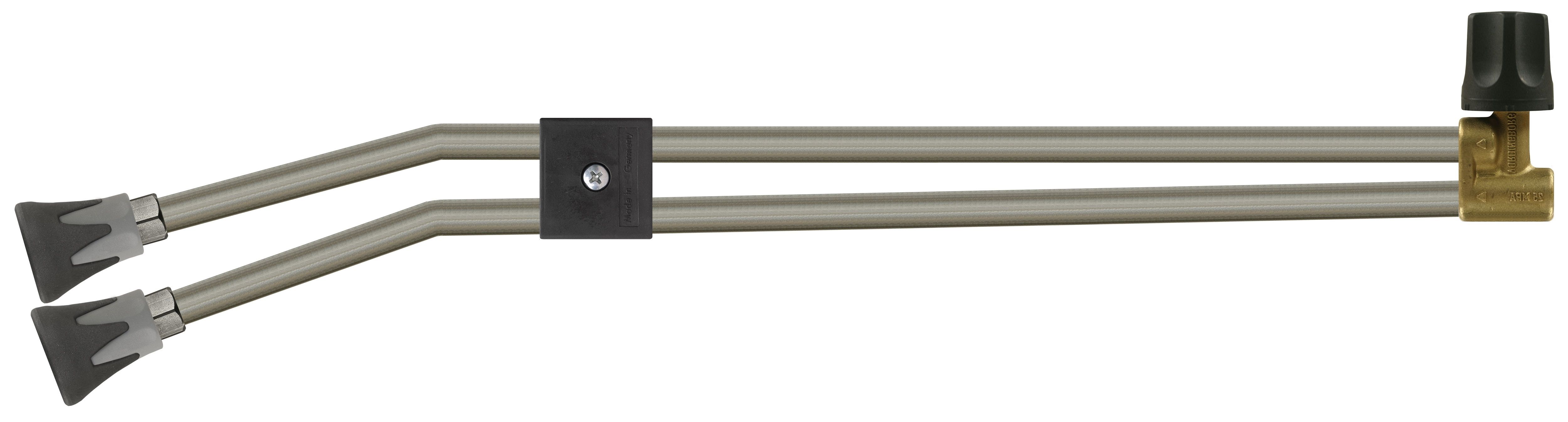 ST53 TWIN LANCE WITHOUT HANDLE, 650mm, 1/4" F, WITH ST10 NOZZLE PROTECTORS AND BEND 