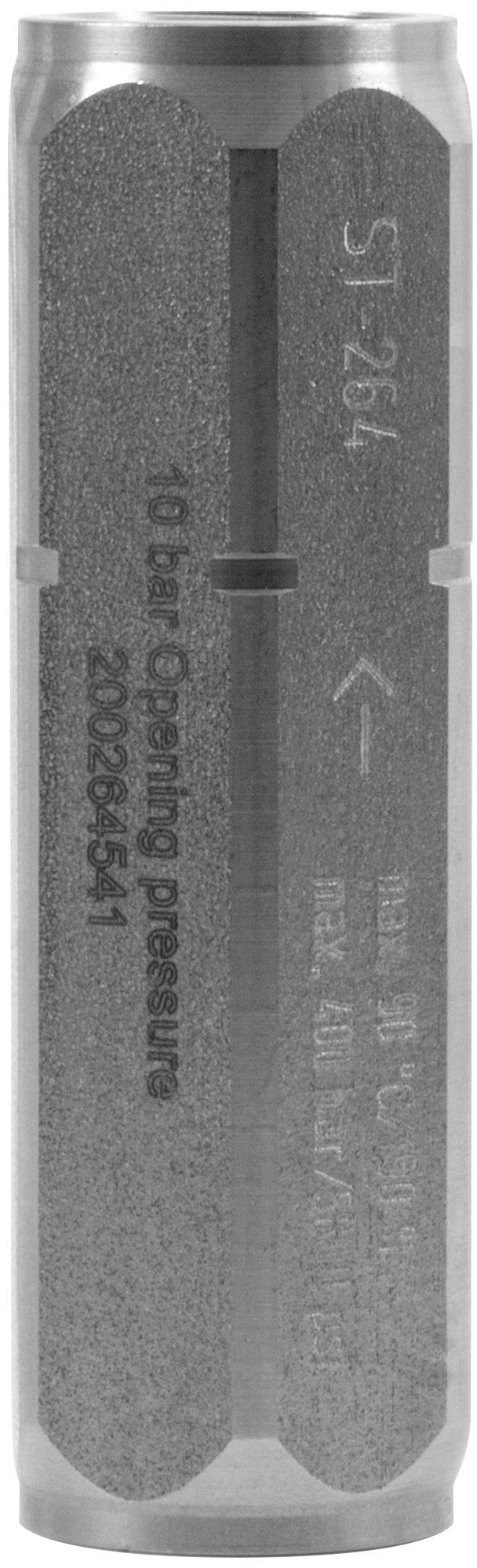 ST264 CHECK VALVE SS 1/2"F 10 BAR Opening Pressure 