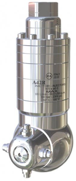 40-140 Bar operating pressure
13-17 Lpm flow
18-24 Rpm orbital rotation
360° cleaning area
AISI303 stainless steel construction
4x 1/8"NPT nozzles (not included)
0-90°C rated temperature
1/2"BSPF inlet
Nozzles must be spec'd at time of order
See 