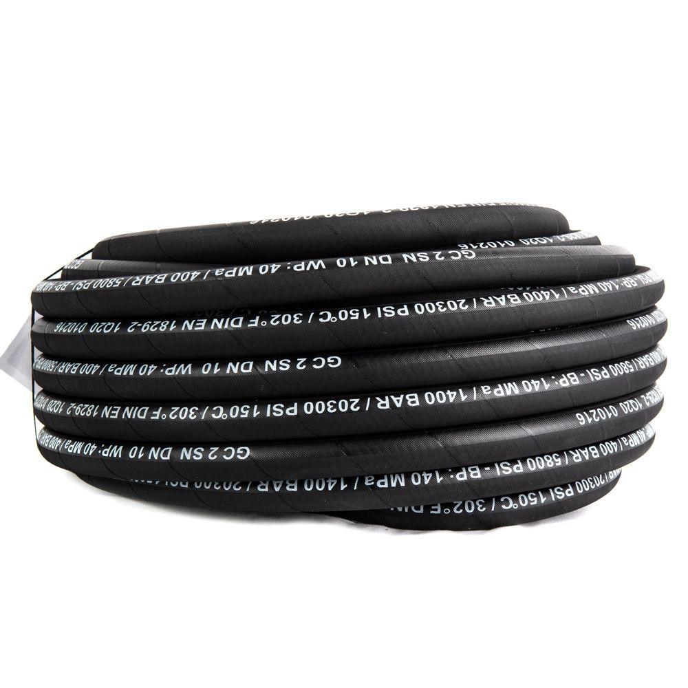 High Pressure Hose Black 10M WRAP DN10 M22 F/F     