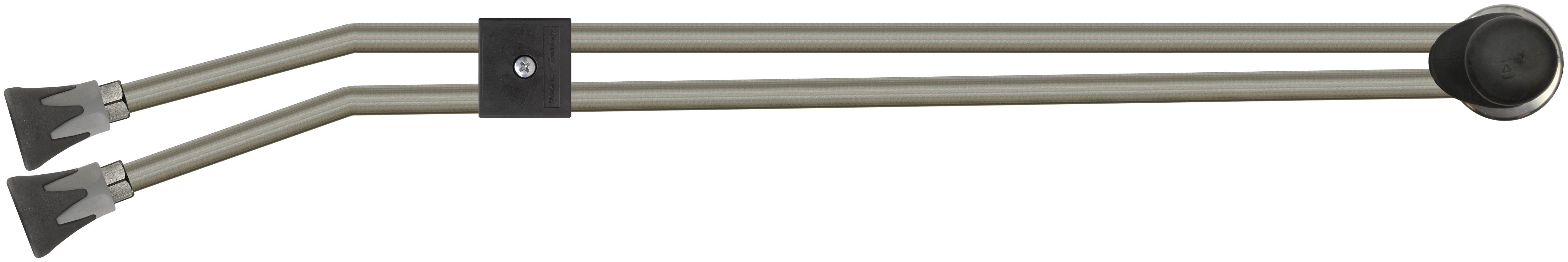 ST54.2 TWIN LANCE WITHOUT HANDLE, 650mm, 1/4" F, WITH ST10 NOZZLE PROTECTORS, SIDE HANDLE AND BEND