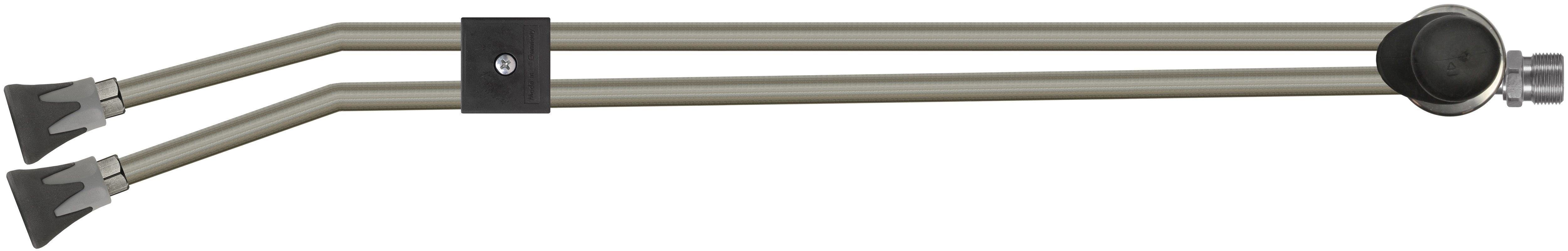 ST54.2 TWIN LANCE WITHOUT HANDLE, 650mm, M22 M, WITH ST10 NOZZLE PROTECTORS, SIDE HANDLE AND BEND