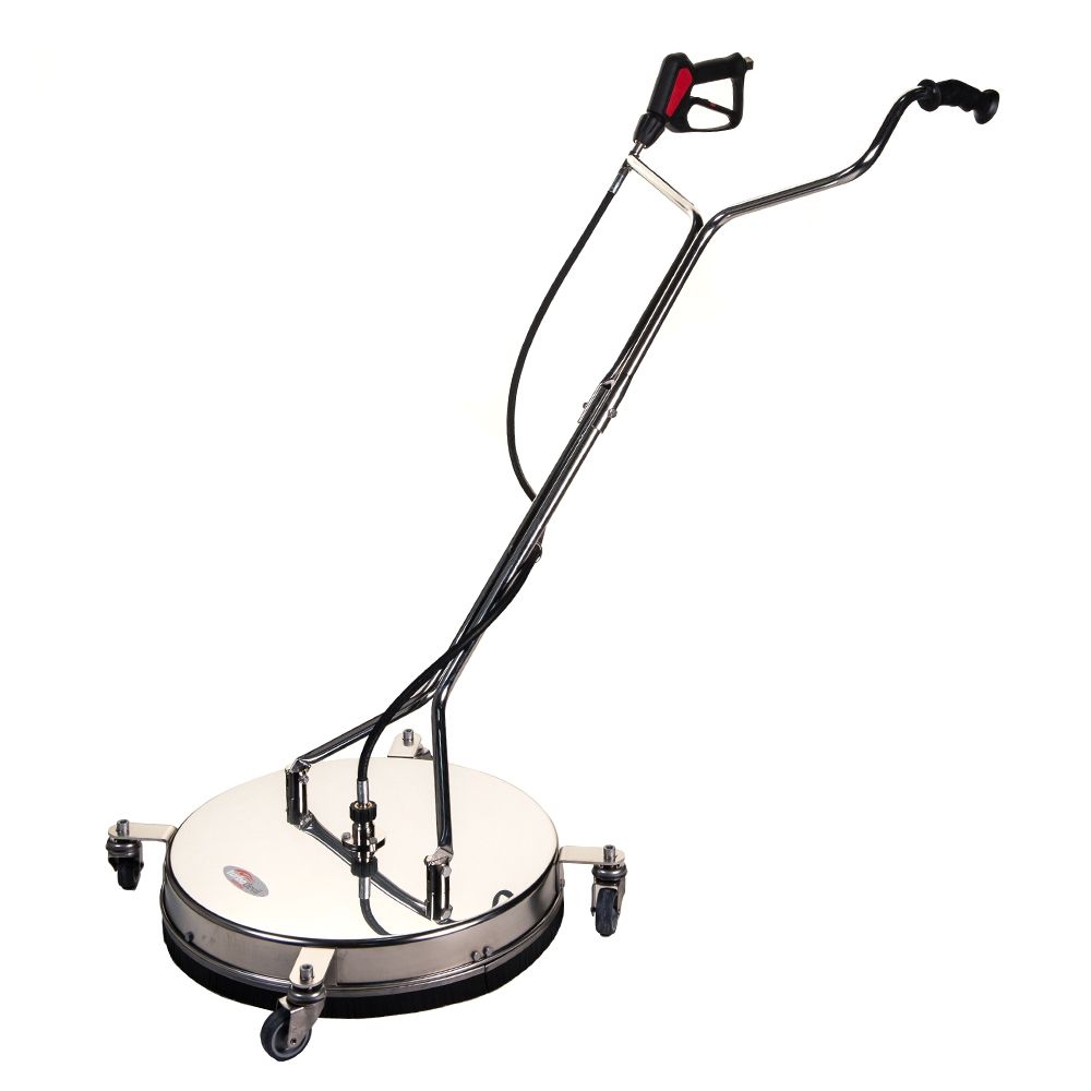 Turbo Devil TD520 Surface Cleaner with 520mm stainless steel housing and RM Suttner ST2600 wash gun. Designed for use with hot and cold high-pressure pumps. Features precision-engineered rotor arm and durable construction for professional cleaning applica