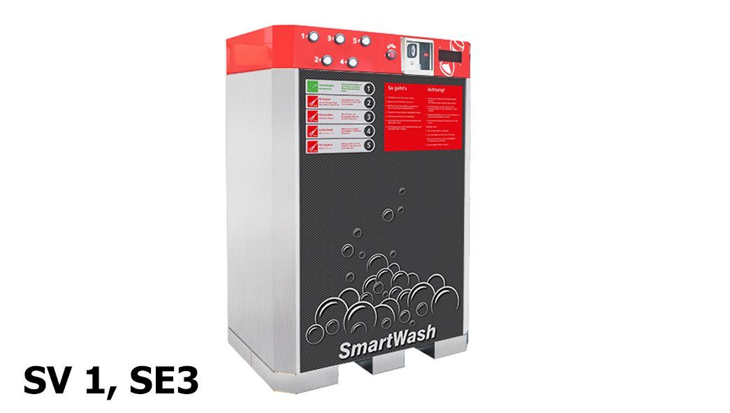 SmartWash 1WB SV1/3SE electric Self-Service CarWash cabinetversion outdoor