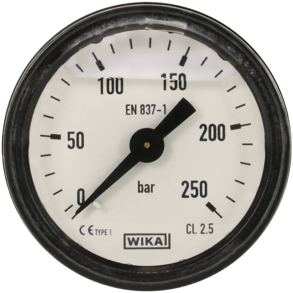 PRESSURE GAUGE 0-250 BAR WITH REAR ENTRY