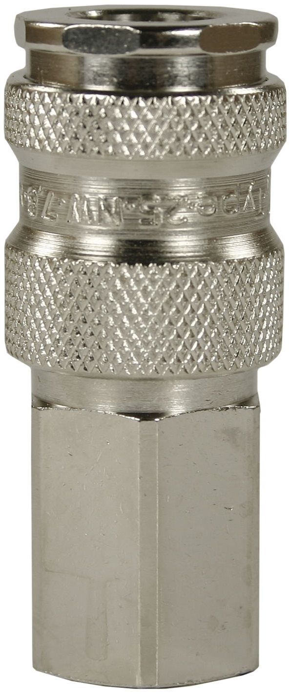 SERIES 25 QUICK COUPLING 1/4" F WITH NON RETURN VALVE