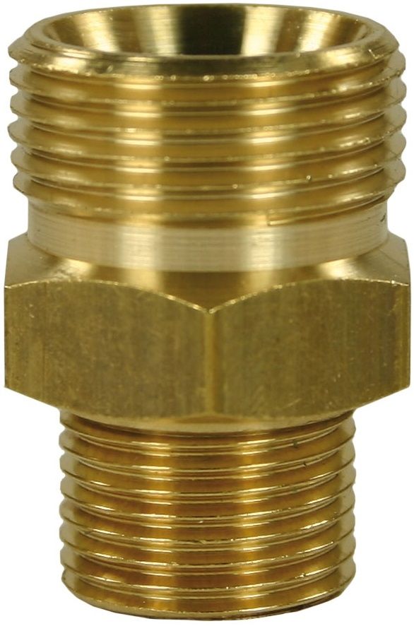 MALE TO MALE BRASS QUICK SCREW NIPPLE ADAPTOR-M22 M to 3/8"M (29mm)