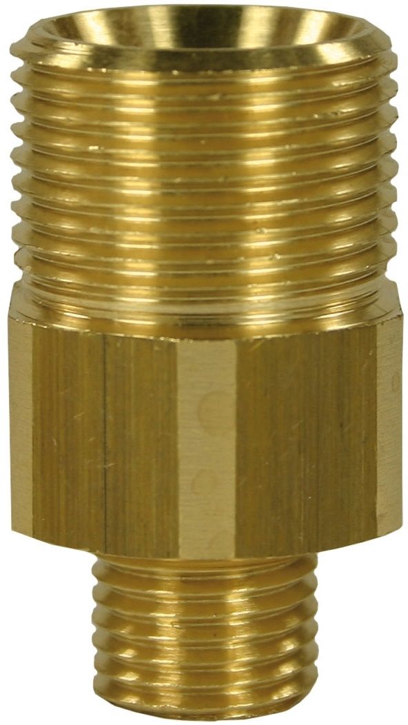 MALE TO MALE BRASS QUICK SCREW NIPPLE ADAPTOR-M22 M to 1/4"M (39mm)