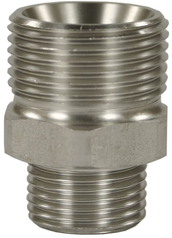 MALE TO MALE STAINLESS STEEL QUICK SCREW NIPPLE ADAPTOR-M22 M to 1/4"M