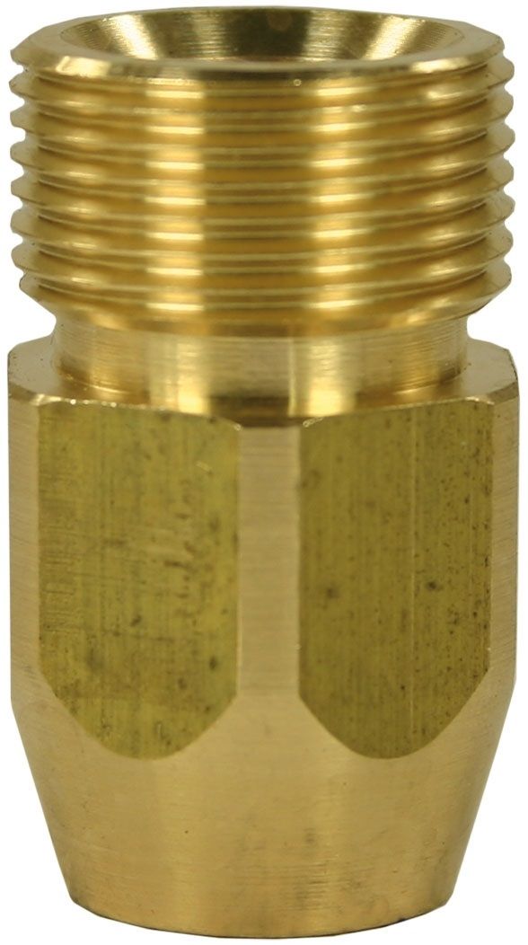 FEMALE TO MALE BRASS QUICK SCREW NIPPLE ADAPTOR-M22 M to 1/4"F (38mm)