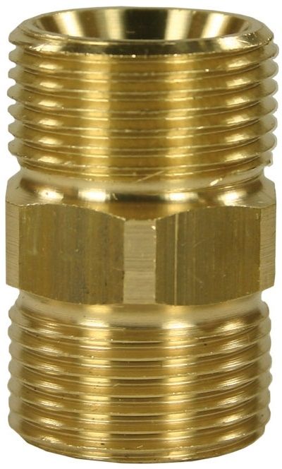 MALE TO MALE BRASS HOSE CONNECTOR ADAPTOR-M22 M to M22 M