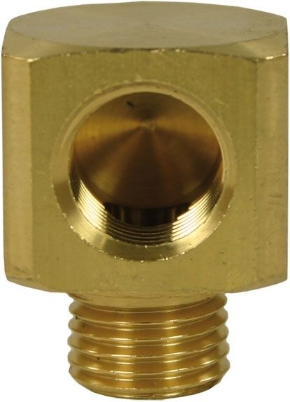 FEMALE TO MALE BRASS SQUARE ELBOW-1/4"F to 1/4"M