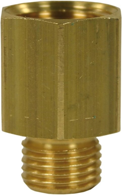 FEMALE TO MALE BRASS REDUCTION EXTENSION NIPPLE ADAPTOR-1/2"F to 3/8"M