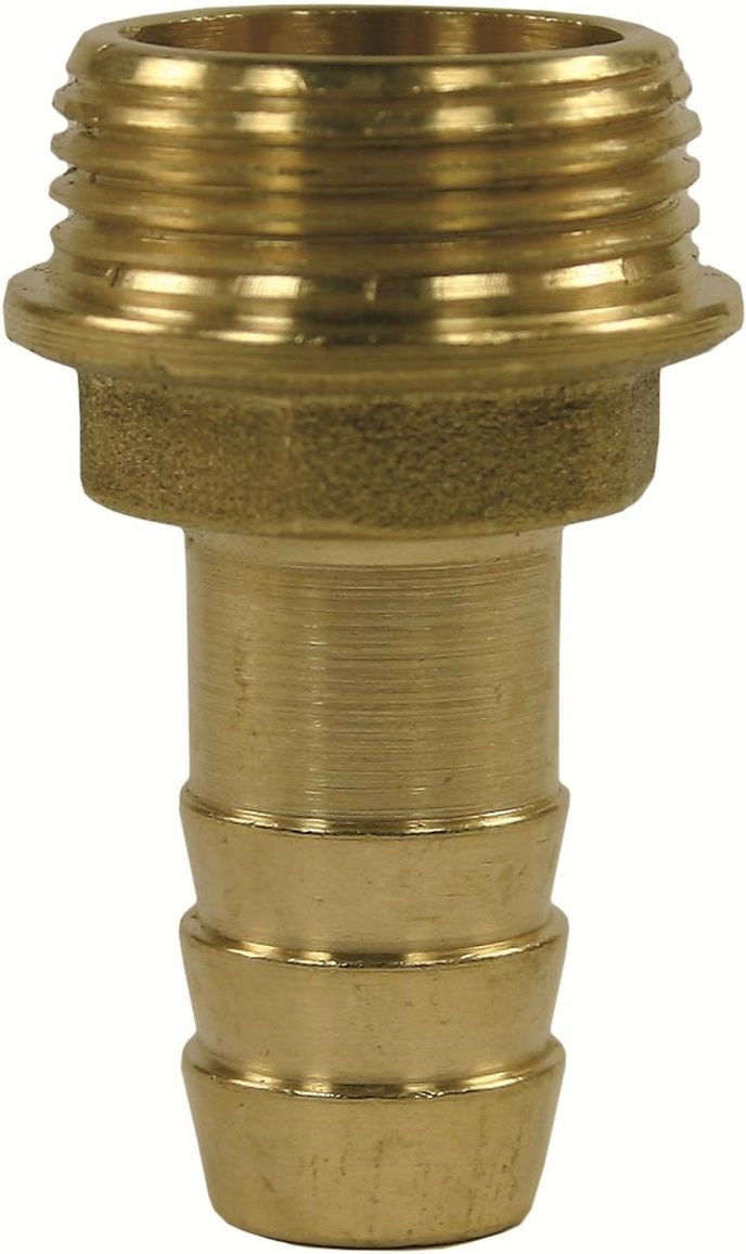 HOSE TAIL BRASS 1/2" MALE-16mm