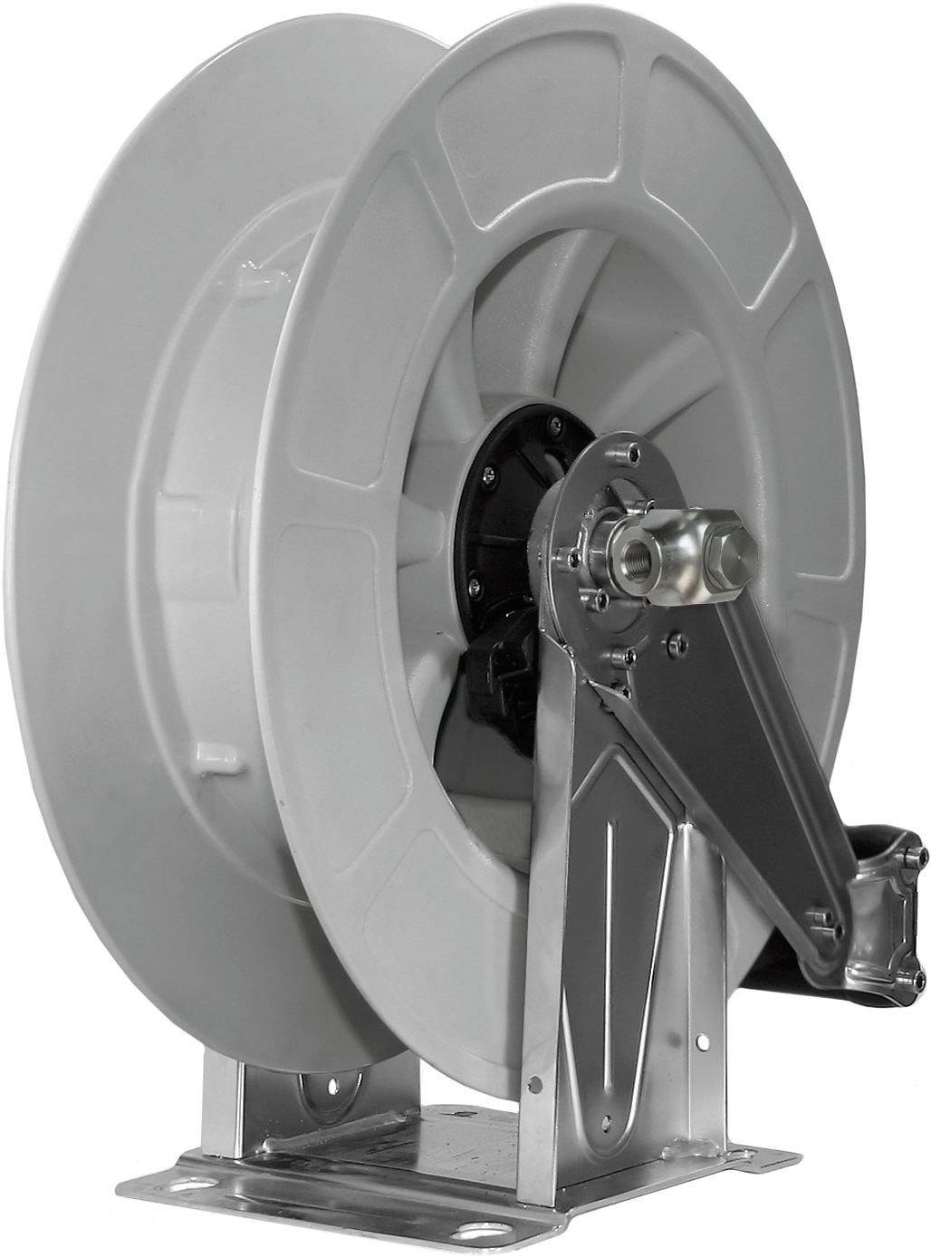 INOX A.B.S PLASTIC AUTOMATIC HOSE REEL UP TO 21M. GREY