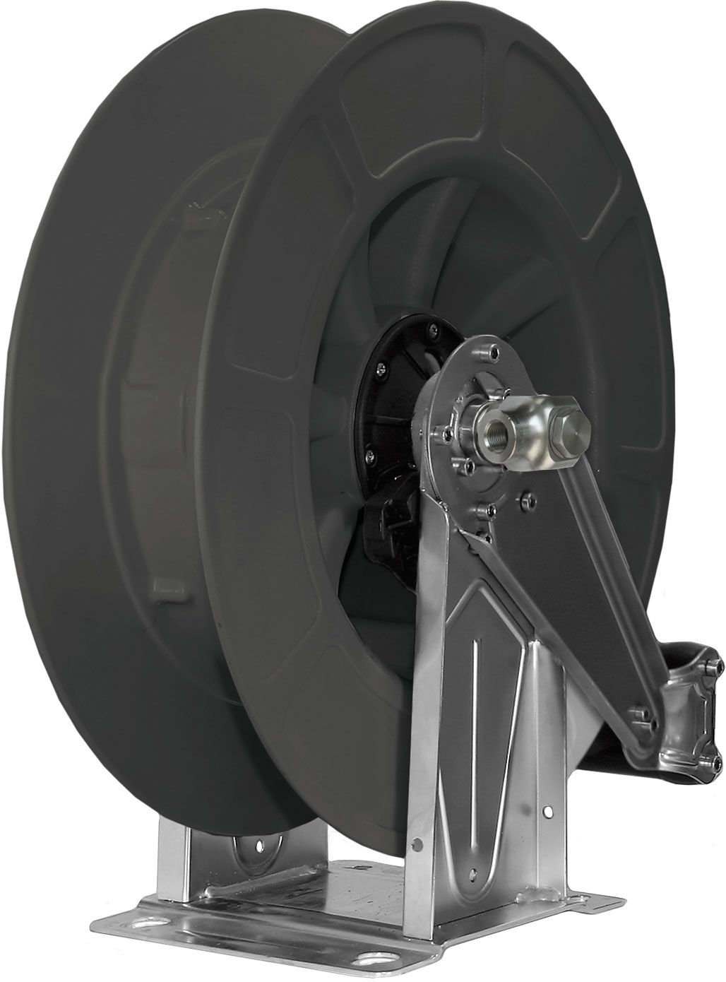 INOX A.B.S PLASTIC AUTOMATIC HOSE REEL UP TO 21M. BLACK