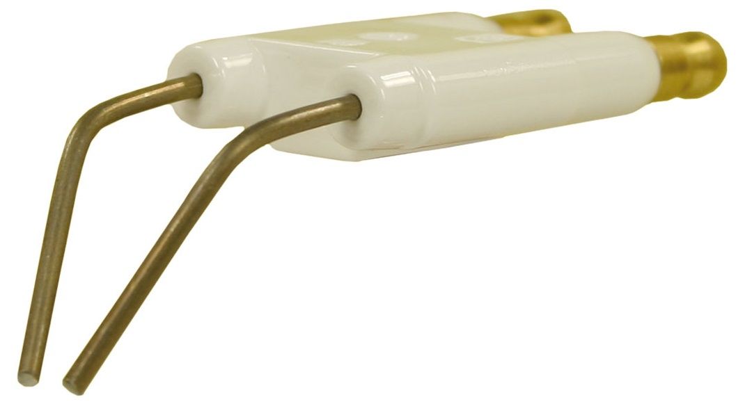 Ignition electrodes pair for Karcher pressure washers, essential for creating the spark to ignite fuel and air in the boiler. Ensures efficient ignition, easy to install, durable, and reliable for maintaining high-heat operation.