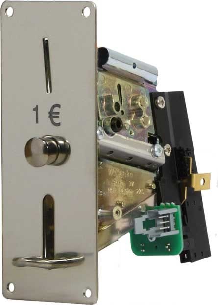 COIN MECHANISM FOR 1 EURO COIN , WITH PHOTOCELL