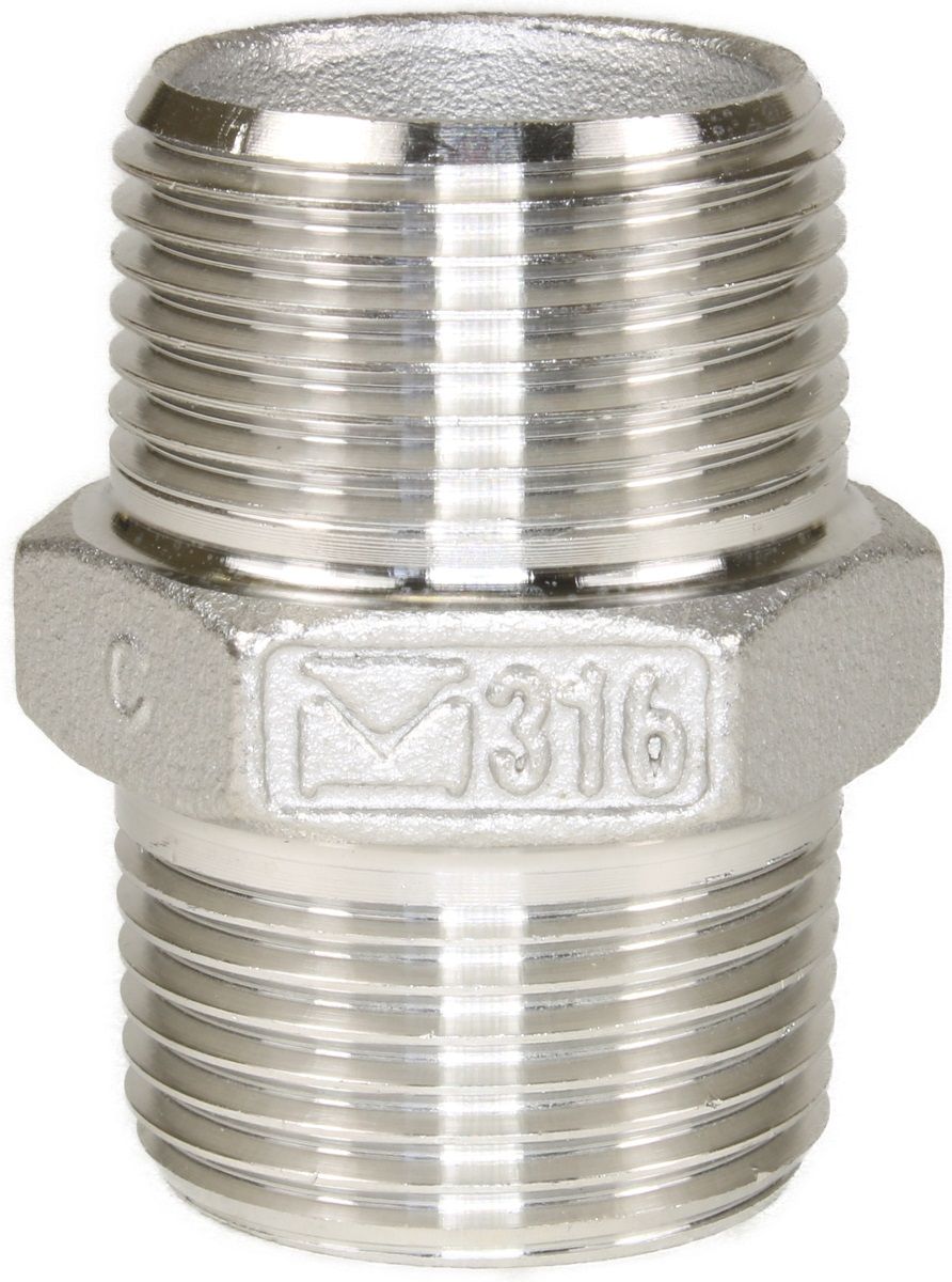 150lb BSP HEX NIPPLE COUPLING ADAPTOR-1/4"M to 1/4"M